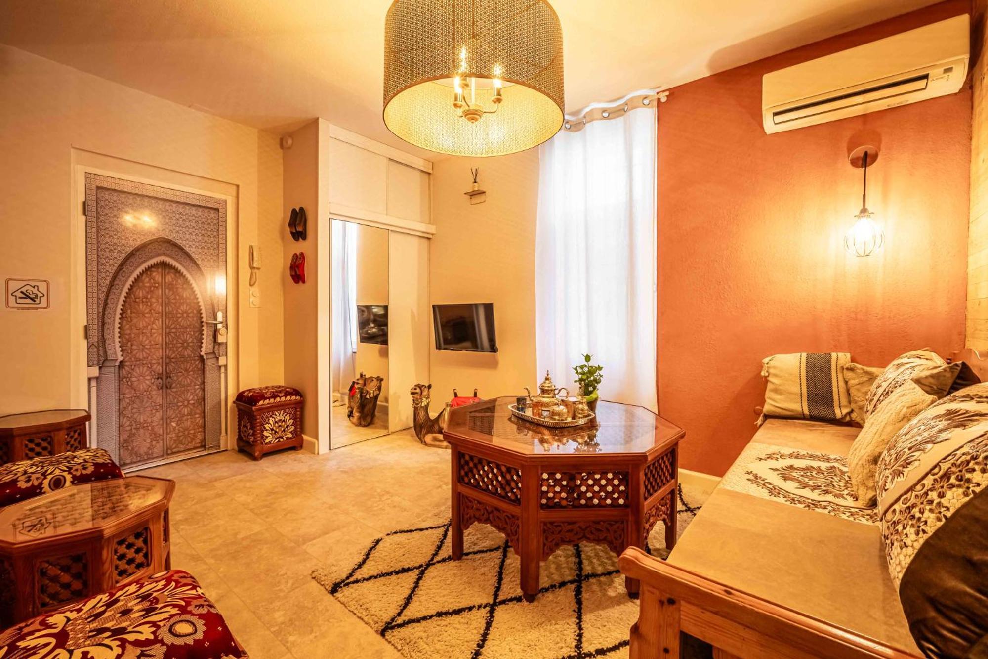 Le Marrakech ~ Centre-Ville ~ Climatisation Нарбонна Экстерьер фото
